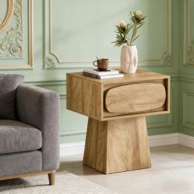 End Table, Small Side Table with Storage Drawer