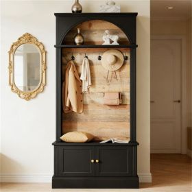 Entrance hanger, shoe cabinet, coat rack, with hooks