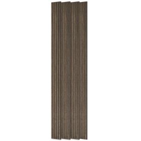 95" x 8" Wood Panels for Wall, 4 Pack Acoustic Panels, Sound Absorbing Slat Wall For Interior Wall Decor, Home, Walnut