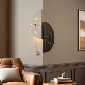 Dual Time Zone Corner Clock with sound-sensitive LED backlight  night light
