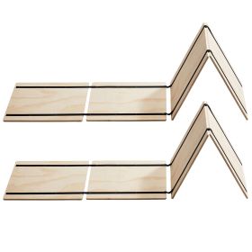 Twin Size Bunkie Board, 0.4 in Foldable Bed Board Slats with Connection, Wooden Mattress Support for Twin Size Bed, Support under Mattress Boards