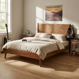 Solid Wood Platform Bed (FULL BED)