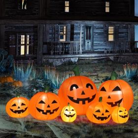 Halloween Outdoor Decorations, Blow Up Yard Decorations, Built-in LED Lights Décor For Indoor Home Party Garden Lawn Store, 5.9FT Pumpkin Ghost (Option: ClassicPumpkin)
