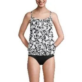Women'sTummy HidingTop Swimsuit Adjustable Straps (Option: S)